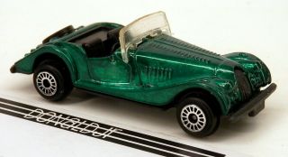 Zee Toys D69 1968 Morgan Plus 8 Roadster Green 1/64 Scale Diecast