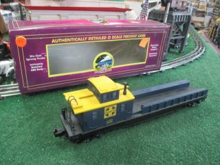 Mth 20 - 98239 O Scale A.  T.  S.  F.  Premier Crane Tender 1999 - 2000 With Box