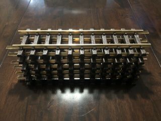 Lgb 10000 Brass Straight Track (6) Sections Lehmann G Scale