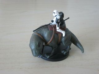 Star Wars Miniatures Sandtrooper On Dewback,  Vr,  Rebel Storm 40/60,  W/ Card