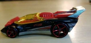 Vintage Mattel Hot Wheels Flathead Fury Black Diecast Sports Car Collectible Htf