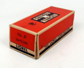 Bx Lionel Postwar 41 U.  S.  Army Switcher W Liner & Instruction - Empty Box