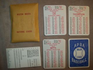 1934 Apba Baseball Cards With Master Game Symbols Complete