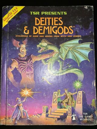 Advanced D & D Tsr Deities & Demigods 1980 Hc Book - 128 Pg Version