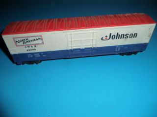 Ho Scale North American Johnson Wax Boxcar Red,  White & Blue 49000 Ho - Gauge