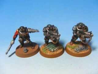 Warhammer 40k Painted Imperial Guard ? Sci - Fi Armored Troops X3 Games Workshop