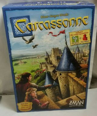 Carcassone Board Game Z - Man Mini Expansions The River,  Abbots 100 Complete