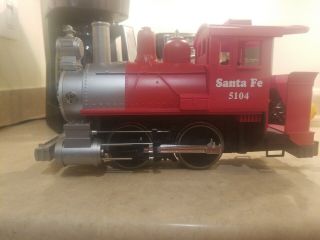 Lionel G - Scale 5104 Santa Fe 0 - 4 - 0 Engine Locomotive Train Car