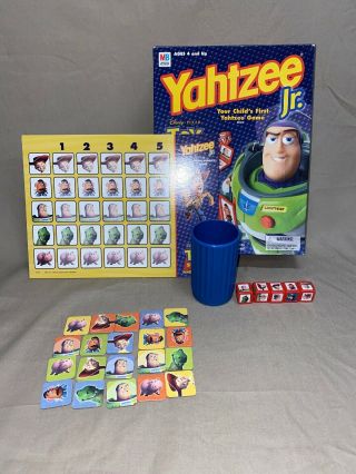 Yahtzee Jr.  Toy Story And Beyond Mb 2002 Complete Your Childs First Yahtzee