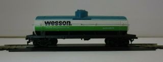 Tyco Tanker Wesson Vegetable Oil Gatx 9876 Ho Scale