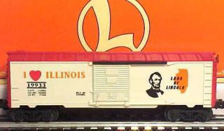 Lionel 6 - 19933 I Love Illinois Boxcar Ln/box