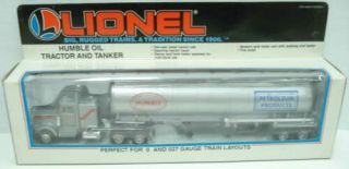 Lionel 6 - 12837 Humble Oil Tractor Trailer & Tanker Ln/box