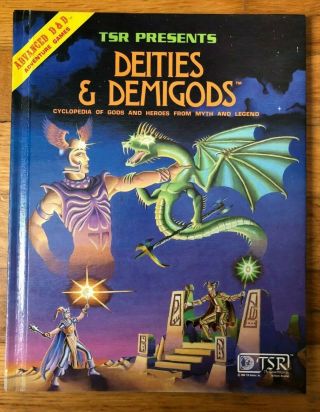 Advanced D & D Tsr Deities & Demigods 1980 Hc Book - 128 Pg Version