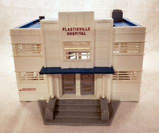 Two Vintage Plasticville Hospital Building Kits Plus One Box.