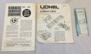 1951 - 52 Lionel Trains Service Stations Brochure Railroad Rr Hobby Toy 2829f