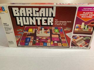 Vintage Bargain Hunter Board Game Near Complete Milton Bradley 2 Player