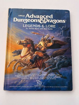 Official Advanced Dungeons & Dragons Legend And Lore Book 1984