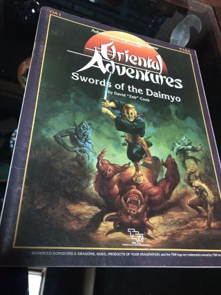 Swords Of The Daimyo Oriental Adventures Ad&d 9164 Signed By Author