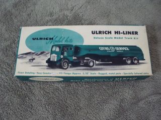 Ulrich Mack Tanker Tractor Trailer Truck Kit Cities Service 295 2t1 Box Only