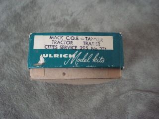 Ulrich Mack Tanker Tractor Trailer Truck Kit Cities Service 295 2T1 BOX ONLY 2