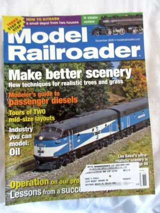 Model Railroader Nov 2005 Make Better Scenery - Modeler 