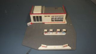 Vintage Tyco Ho Exxon Gas Station (parts) Model Railroad Building