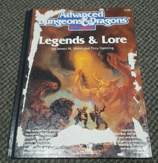 Legends & Lore - Advanced Dungeon & Dragons 2nd Edition Ad&d Tsr 2108