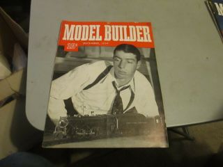 Model Builder December 1939 Has Creases And Writing On Cover Vg