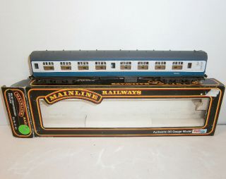 Mainline Railways Oo/ho Scale British Railway Sk 2nd Class Coach - Mib
