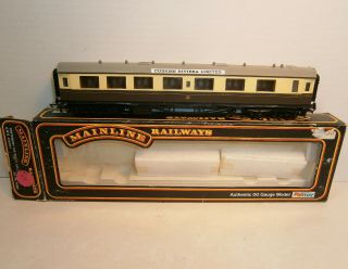 Mainline Railways Oo/ho Scale Gwr Railway Centenary 1st/3rd Class Coach - Mib