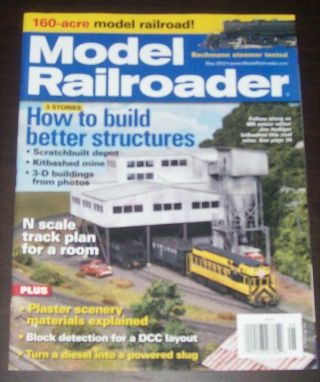 Model Railroader May 2012 Norfolk & Portsmouth N Scale Realistic Buildings Kitba