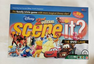 Disney Scene It 2nd Edition Dvd Board Game 2007 - 100 Complete Mattel
