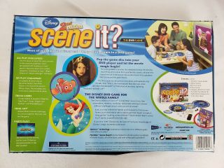 Disney Scene It 2nd Edition DVD Board Game 2007 - 100 Complete Mattel 2
