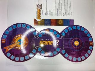 Friends Scene It The DVD Trivia Board Game Mattel 2005 Complete set 3