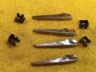 Four Nickel Standard Gauge Stakes And Pockets For The 511 Lionel Lumber Car
