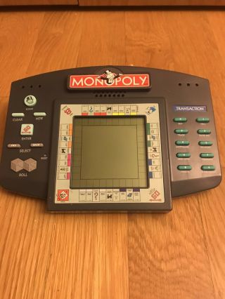 1997 Monopoly Portable Electronic Hand - Held Game By Hasbro