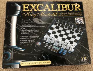 Excalibur King Master Iii Electronic Chess Game Model 911e - 3,  Chess Board Only