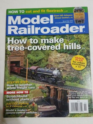 Model Railroader November 2012 How To Make Tree - Covered Hills