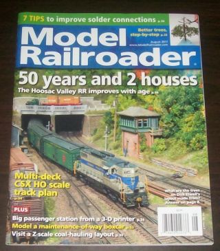 Model Railroader Aug 2017 Dick Elwell Hoosac Valley Rr Csx Ho Appalachian Coal