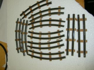10 Vintage - Ho Track Sections With Wood Ties Unknown Make