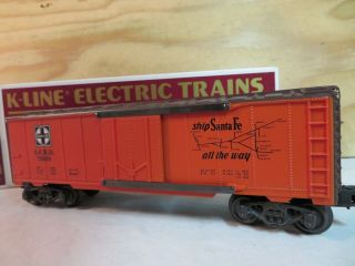 K - Line Train Santa Fe 8 Chief Railroad Reefer Car W/box 75038