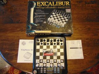 Excalibur King Master Iii Electronic Chess & Checker Game Model 911e - 3