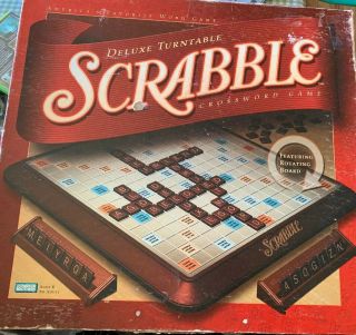 Deluxe Edition Turntable Scrabble Crossword Game
