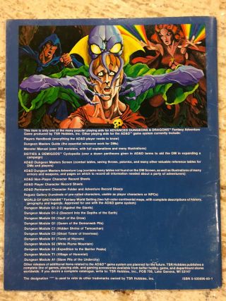 D1 - 2 DESCENT INTO THE DEPTHS OF THE EARTH DUNGEONS & DRAGONS AD&D TSR 9059 2