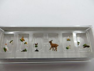 N Scale Preiser 79093 Set Of Small Animals (some Animals Are Missing)