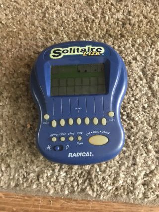 Radica Solitaire Lite Lighted Screen Handheld Electronic Game Backlight