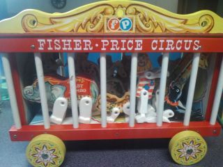 Fisher Price Circus Set With Box.