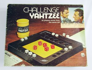 Vintage 1974 Challenge Yahtzee Dice Game Milton Bradley Odd Couple – Complete