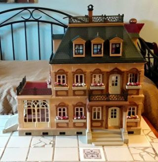Playmobil Victorian Mansion Dollhouse With A Selection Of Dolls And Furniture