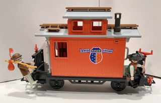 Playmobil Western Train Car Caboose 4123 Hobo Figures 4034 7524 Railroad Lgb